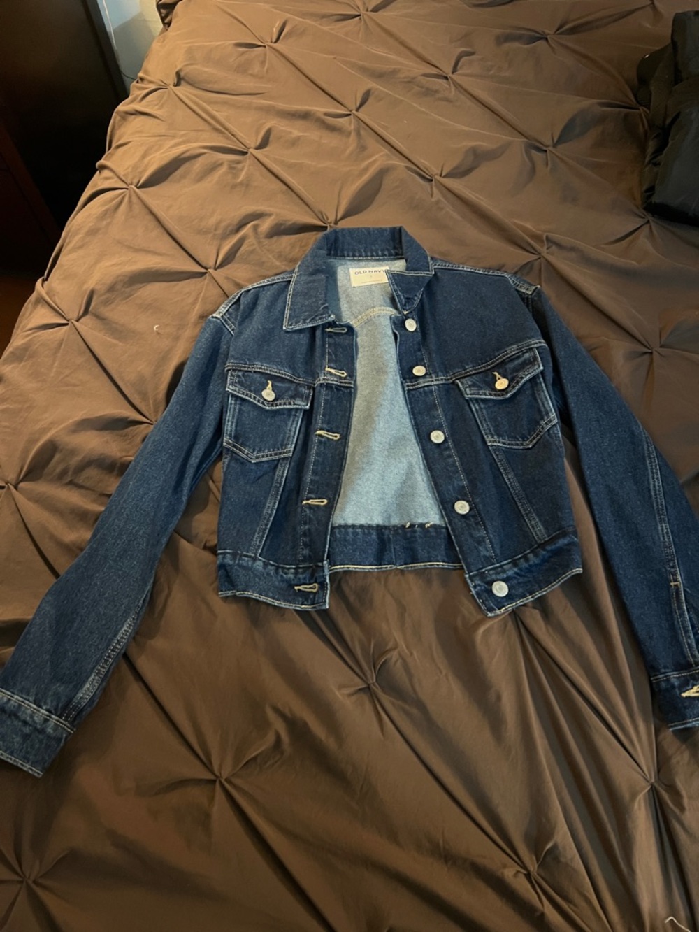 Old Navy Dark Blue Denim Jean Jacket - Women's